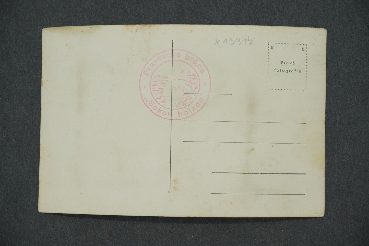 Pohlednice EDMUNDOVA SOUTĚSZKA - VODOPÁD ČESKÉ ŠVÝCARSKO (x13314)