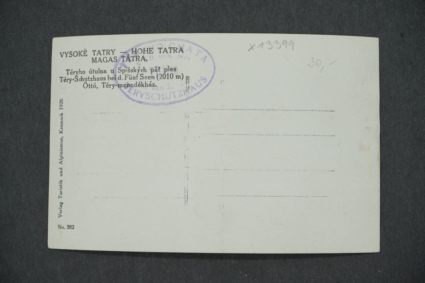 Pohlednice VYSOKÉ TATRY (x13399)