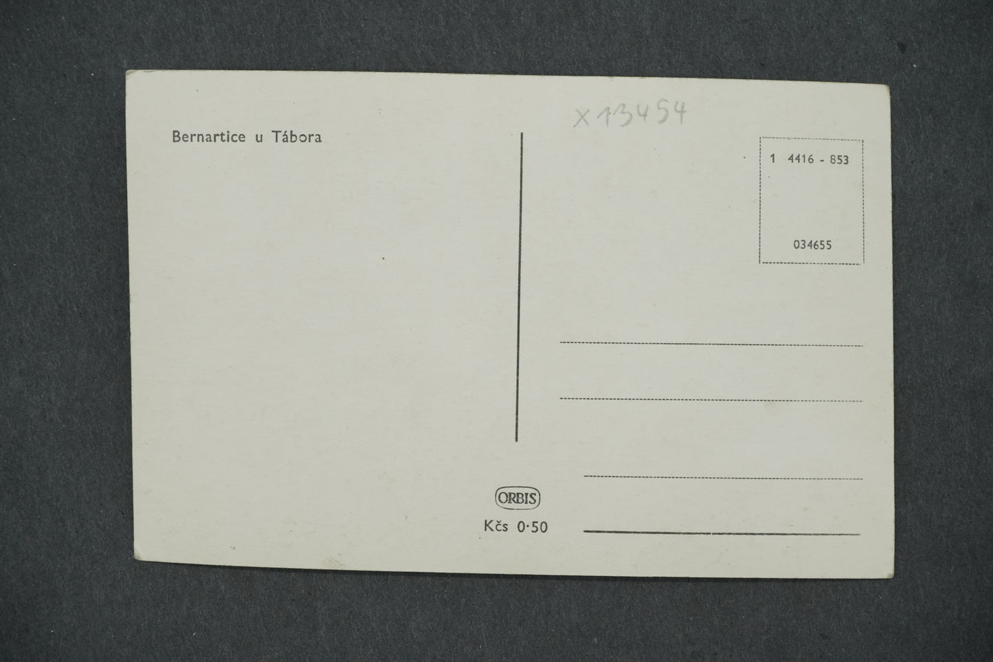 Postcard BERNARTICE AT THE CAMP (x13454)