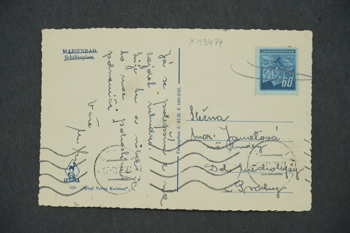 Pohlednice MARIENBAD SCHILLERPLATZ (x13474)