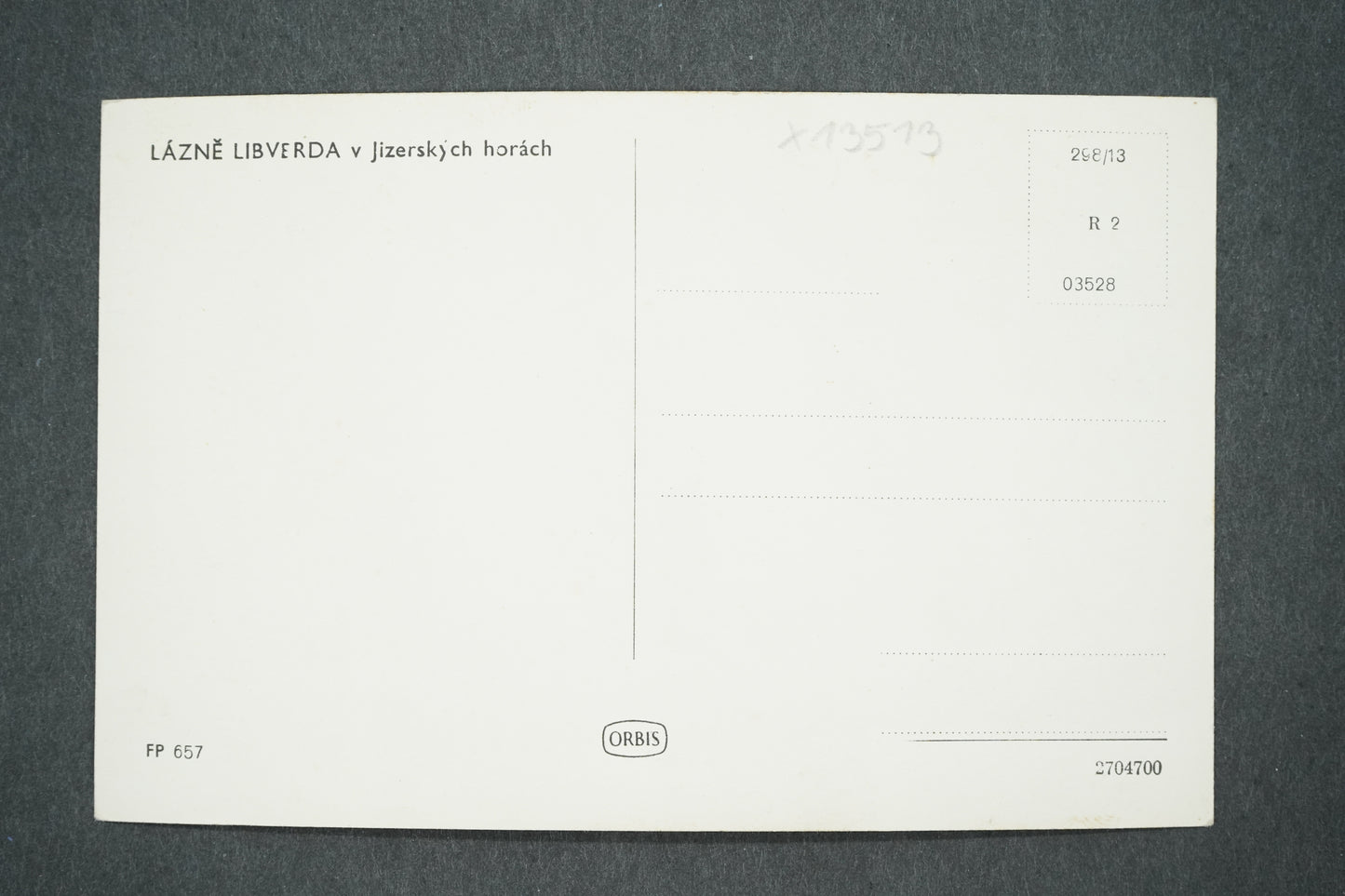 Postcard LIBVERDA SPA IN THE JIZER MOUNTAINS (x13513)