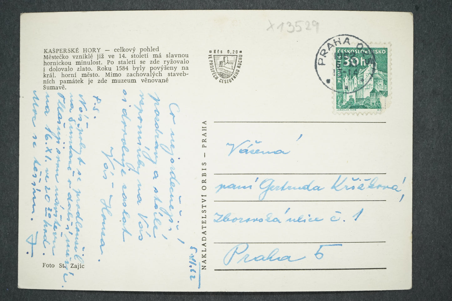 Pohlednice KAŠPERSKÉ HORY (x13529)