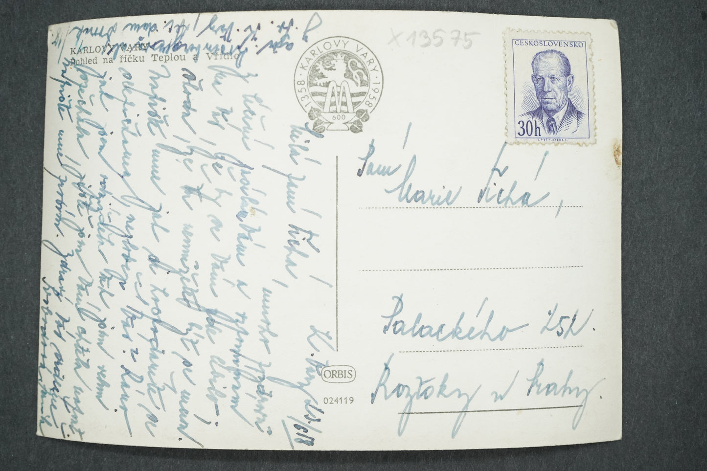 Postcard KARLOVY VARY (x13575)