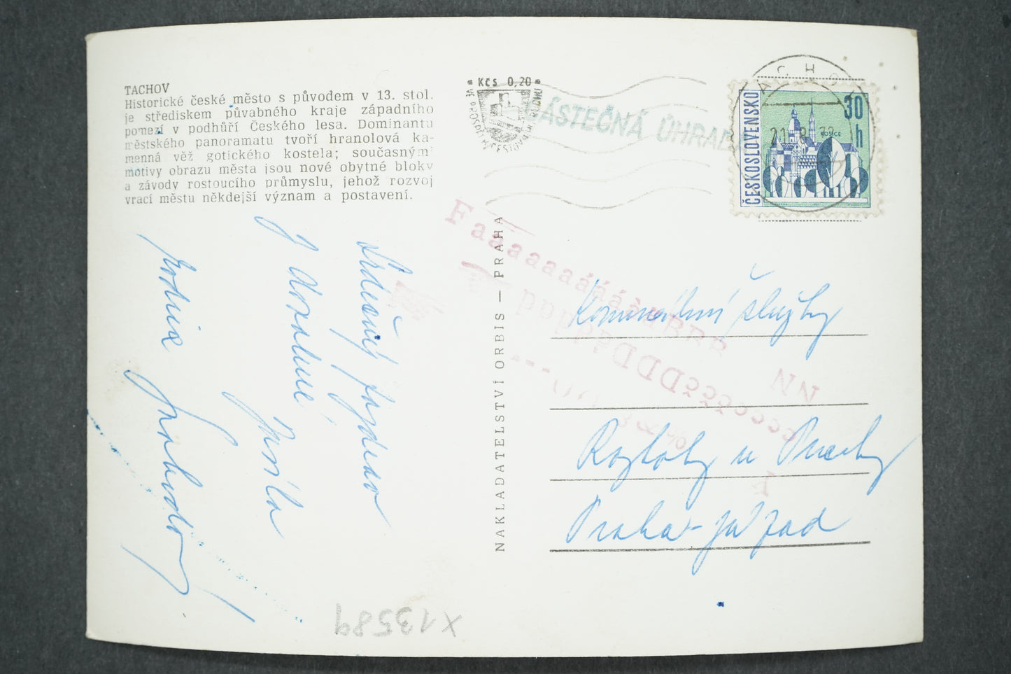 Pohlednice TACHOV (x13589)