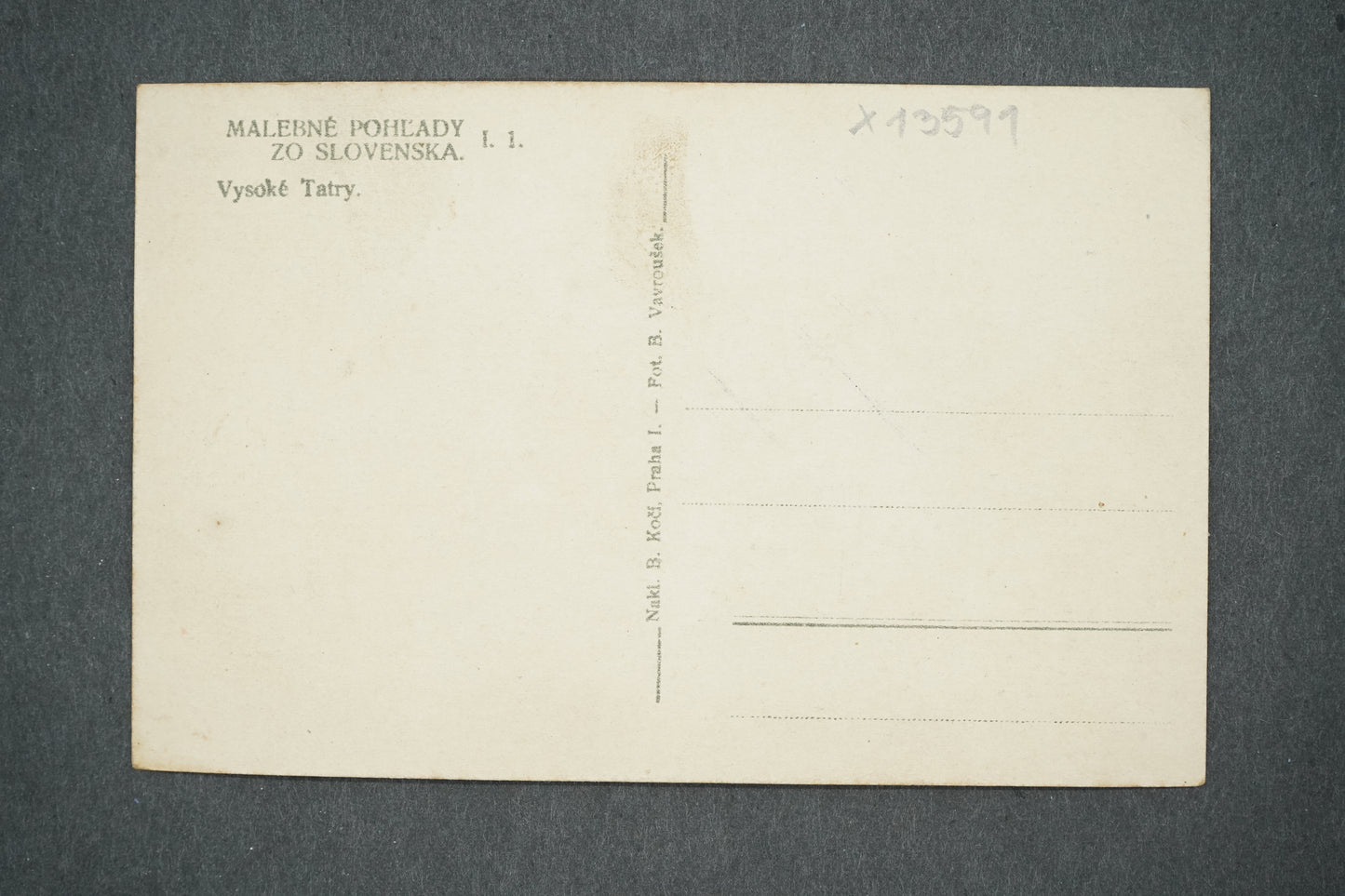 Pohlednice VYSOKÉ TATRY (x13591)