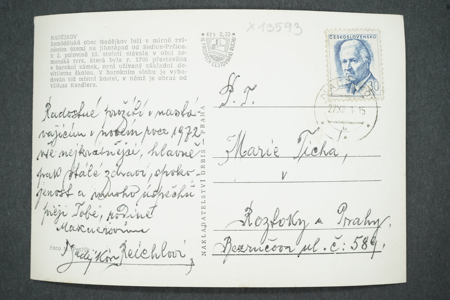 Pohlednice NADĚJKOV (x13593)