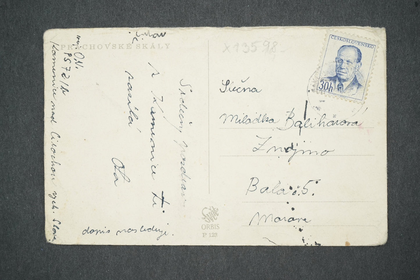 Pohlednice PRACHOVSKÉ SKÁLY (x13598)