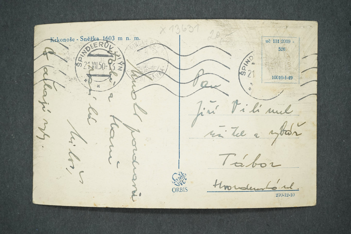 Pohlednice KRKONOŠE - SNĚŽKA (x13631)