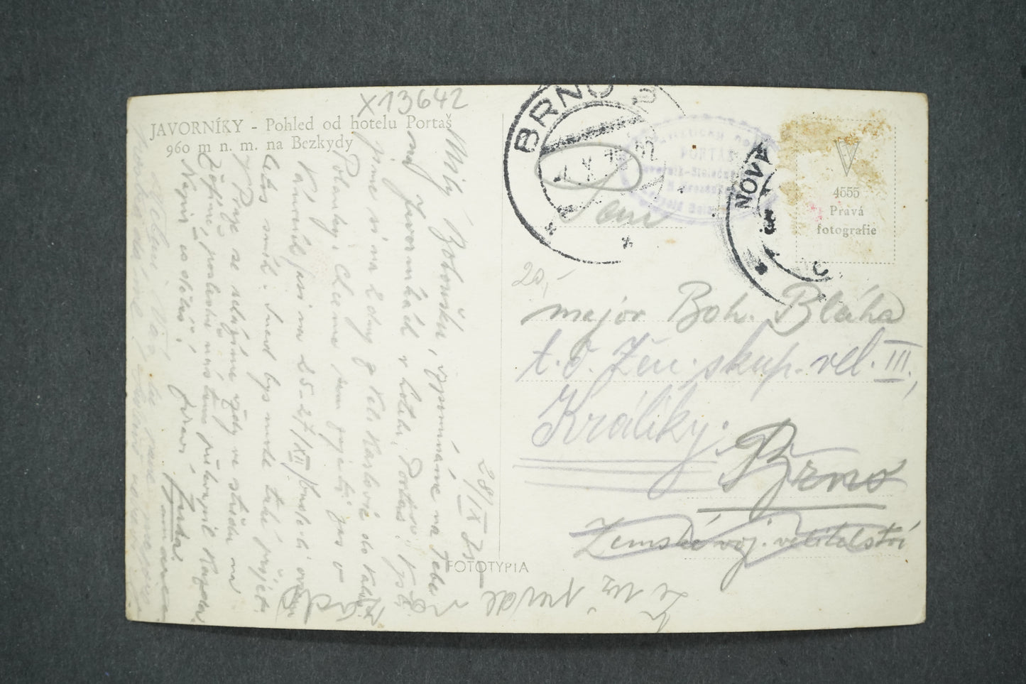 Postcard JAVORNIKI BESKYDY (x13642)