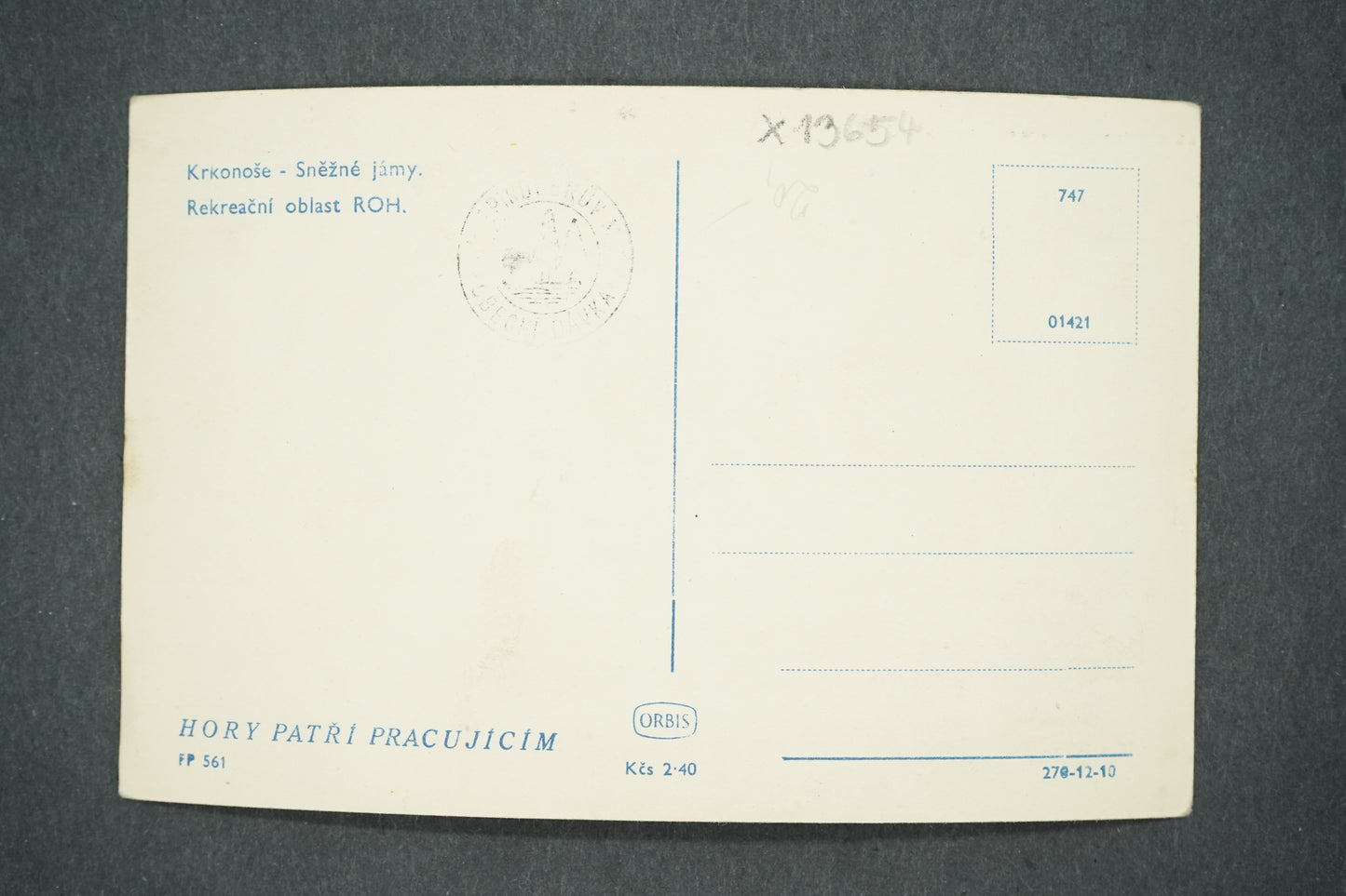 Postcard KRKONOSE - SNOW PITS (x13654)
