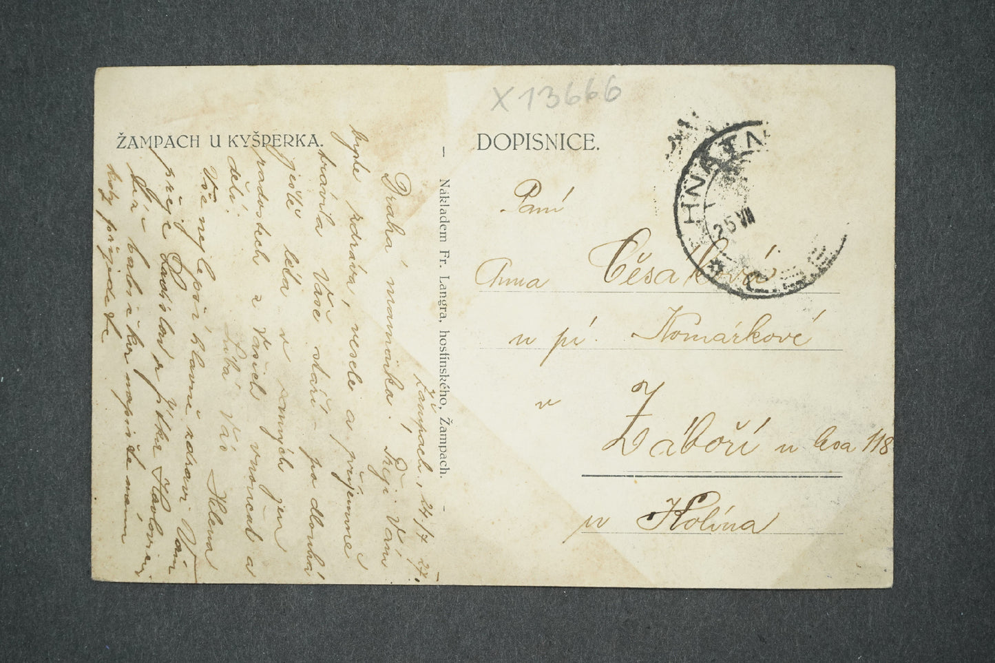 Pohlednice ŽAMPACH U KAŠPERKA (x13666)