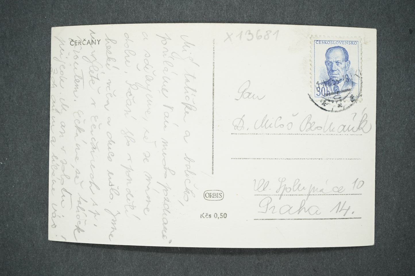 Pohlednice ČERČANY (x13681)