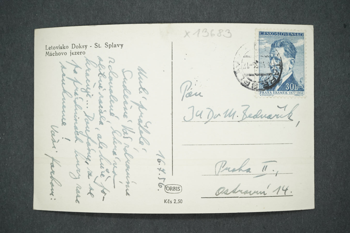 Pohlednice LETOVISKO DOKSY MÁCHOVO JEZERO (x13683)