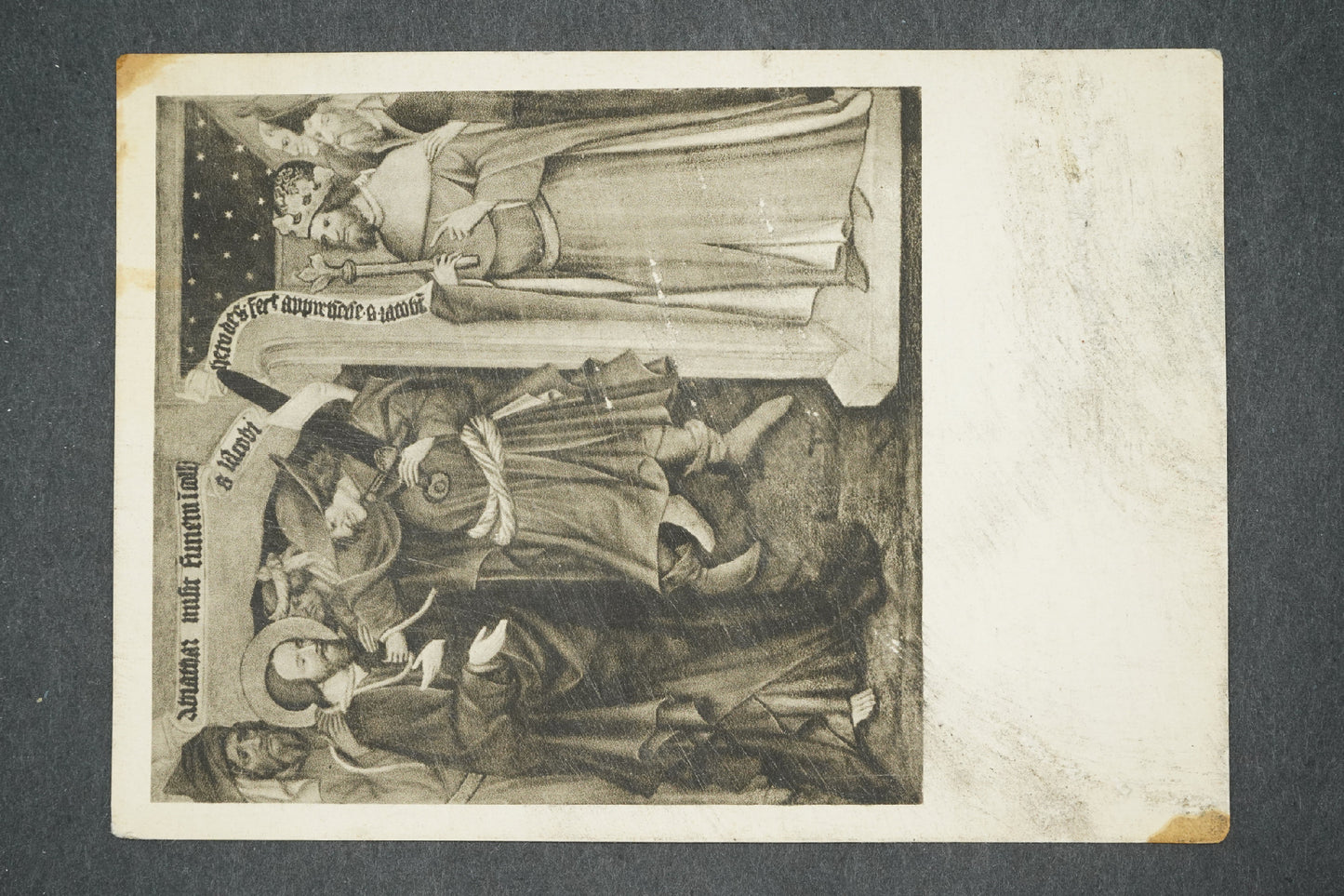 Pohlednice MISTR SVATOJAKUBSKÉHO OLTÁŘE : ZAJETÍ SV. JAKUBA (x13839)