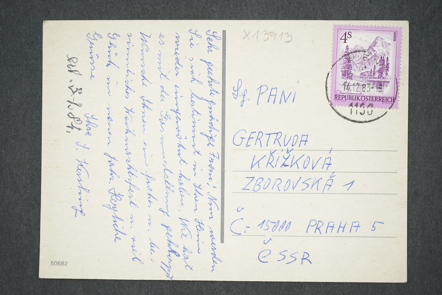 Pohlednice NĚMECKÁ KRAJINA V ZIMĚ (x13913)