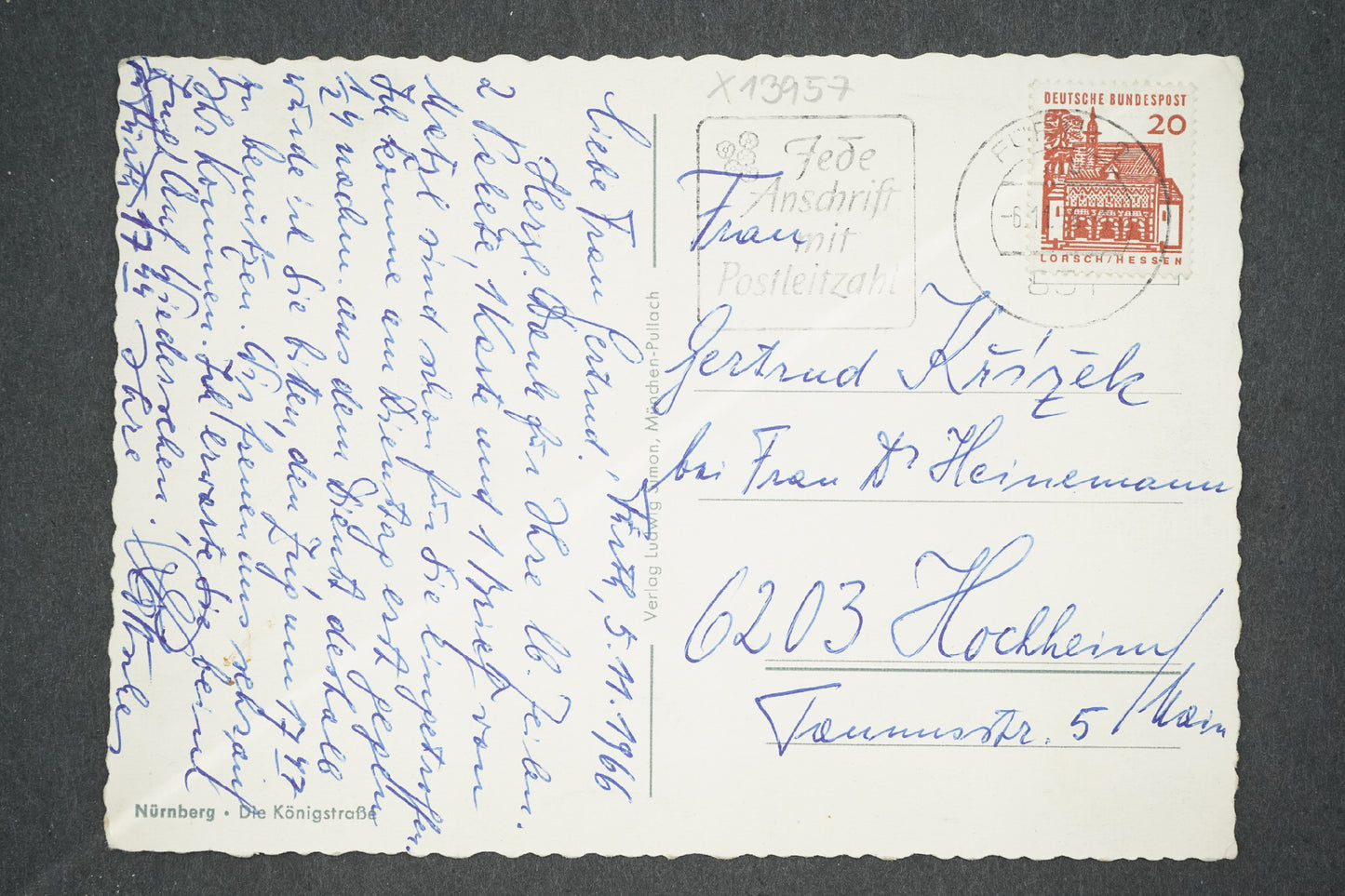 Pohlednice NURNBERG : DIE KONIGSTASE (x13957)