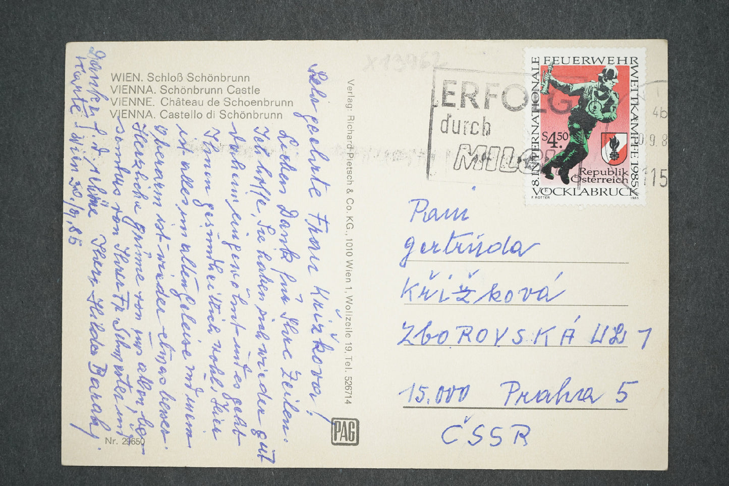 Pohlednice VÍDEŇ (x13962)