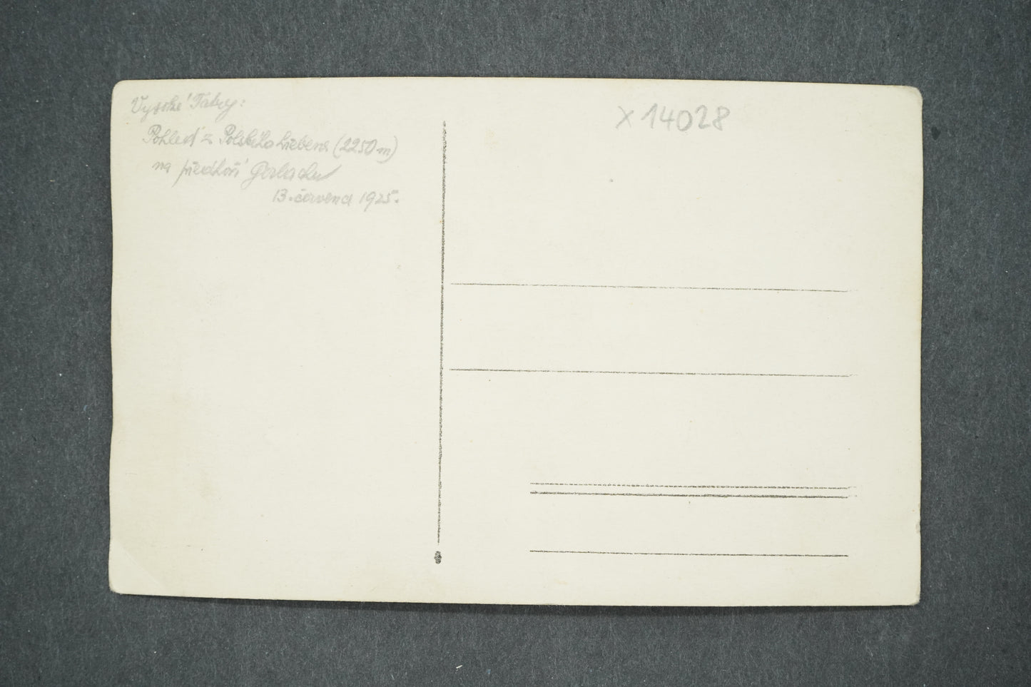 Postcard HIGH TATRAS (x14028)