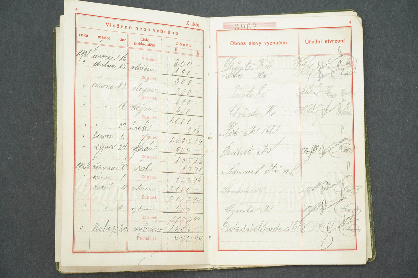 VKLADNÍ KNÍŽKA SPOŘITELNY KRÁLOVÉDVORSKÉ (x14914)