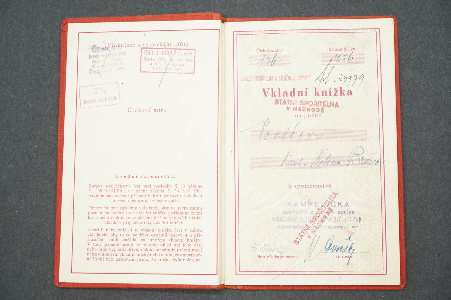 VKLADNÍ KNÍŽKA (x14916)