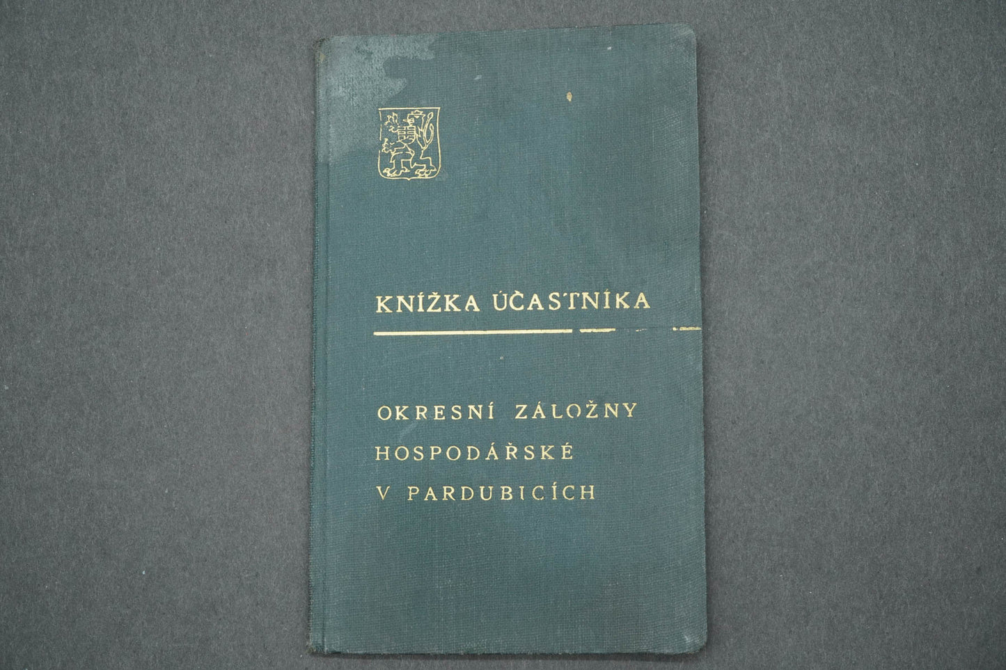 KNÍŽKA ÚČASTNÍKA OKRESNÍ ZÁLOŽNY HOSPODÁŘSKÉ V PARDUBICÍCH (x14924)