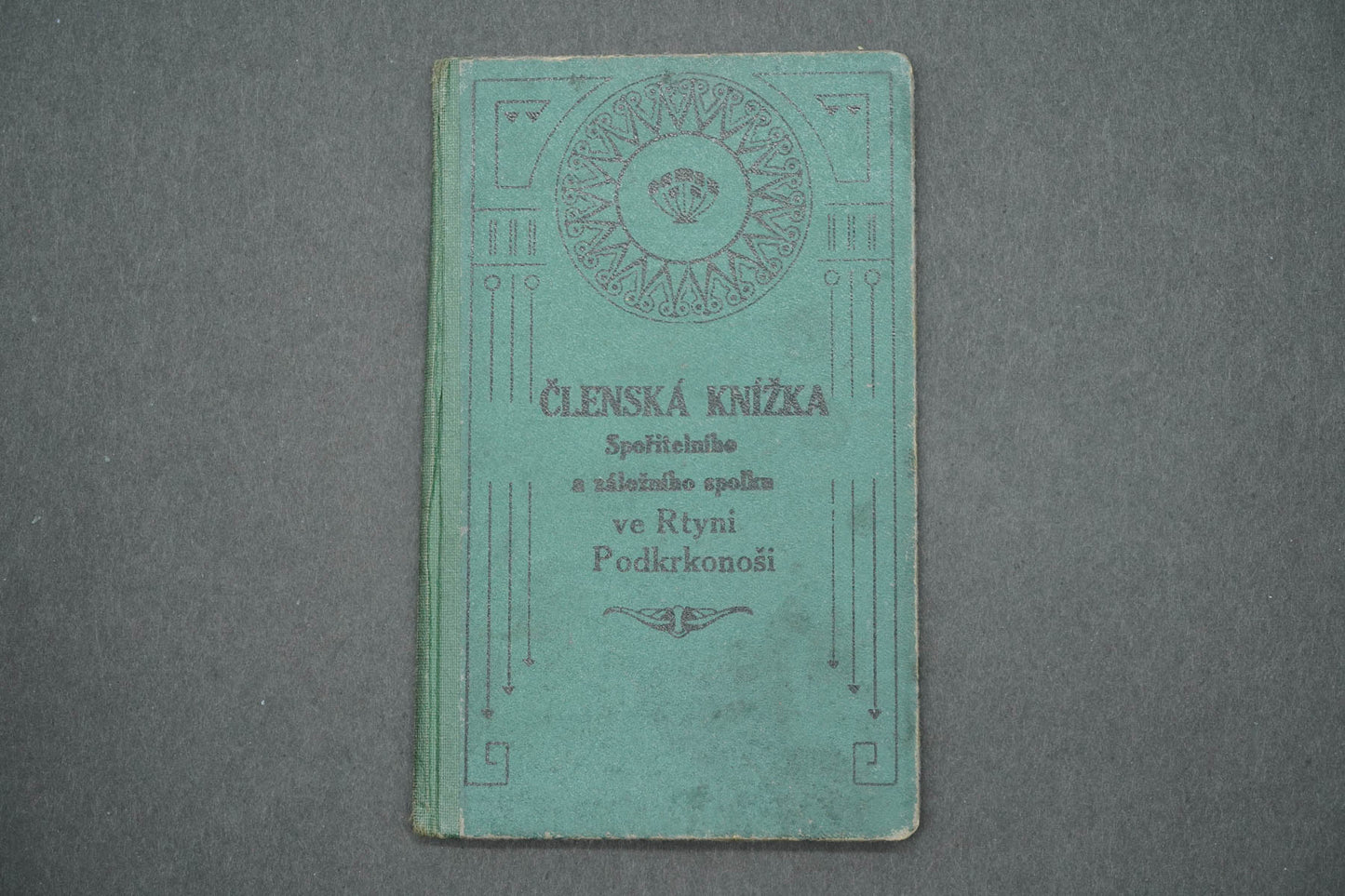 Členská knížka Spořitelního a záložního spolku ve Rtyni (x14935)