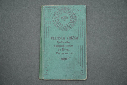 Členská knížka Spořitelního a záložního spolku ve Rtyni (x14935)
