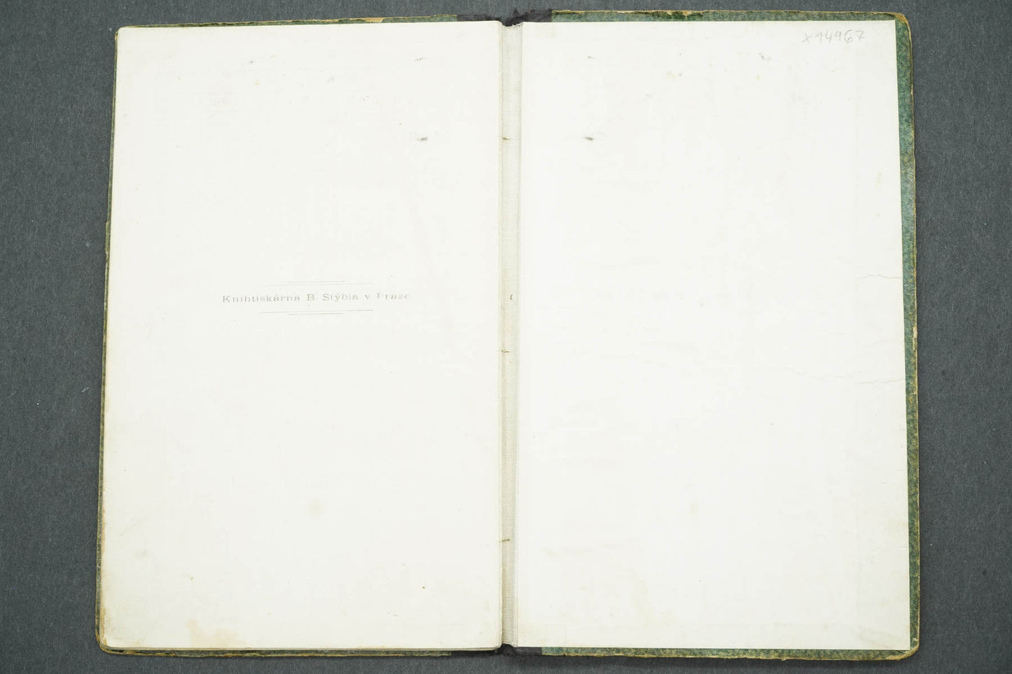 VKLADNÍ KNÍŽKA MĚSTSKÉ SPOŘITELNY PRAŽSKÉ (x14967)