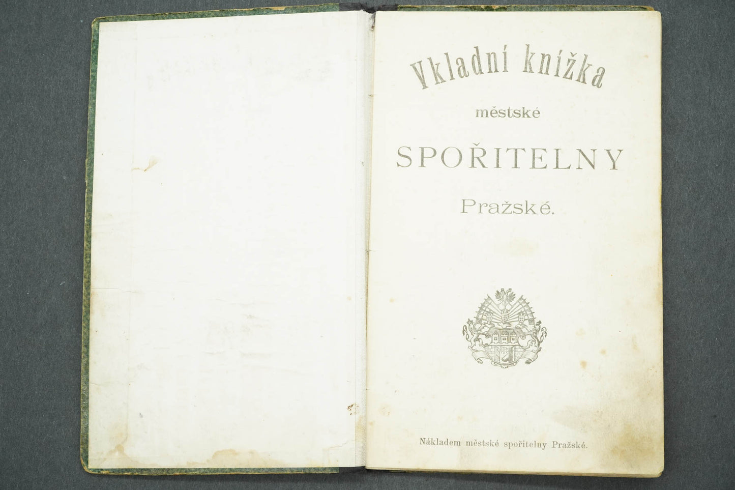 VKLADNÍ KNÍŽKA MĚSTSKÉ SPOŘITELNY PRAŽSKÉ (x14967)