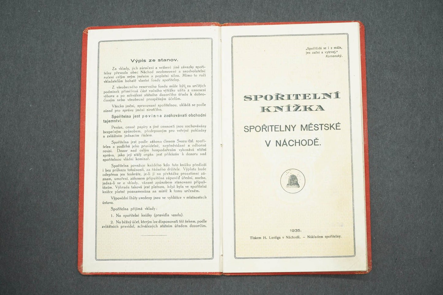 SPOŘITELNA MĚSTSKÁ V NÁCHODĚ (x14993)