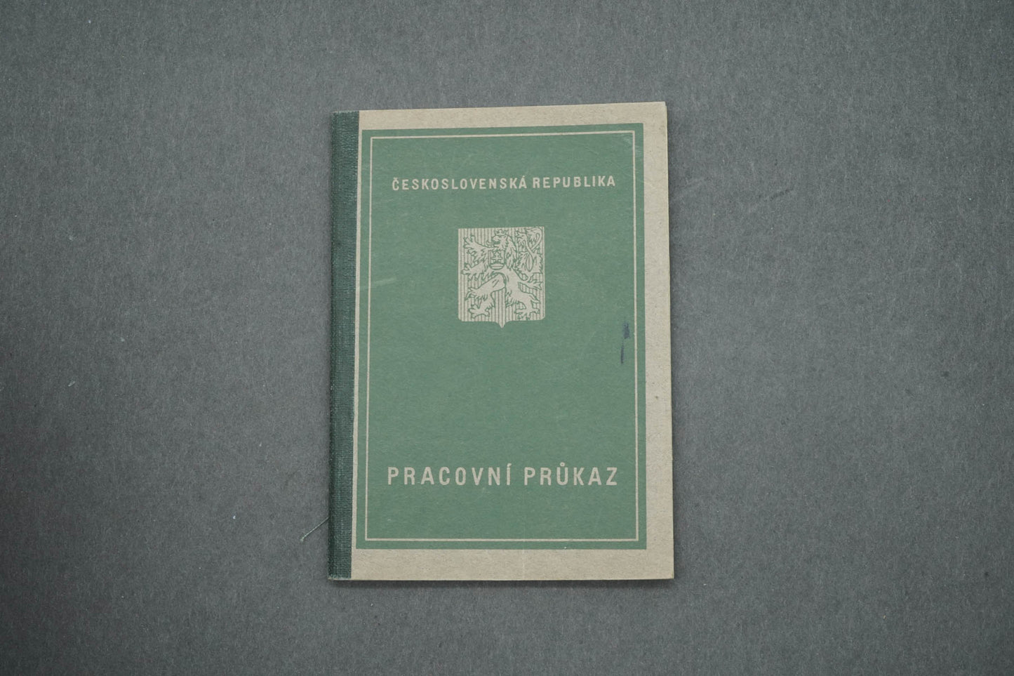 PRACOVNÍ PRŮKAZ ČESKOSLOVENSKÁ REPUBLIKA (x15021)