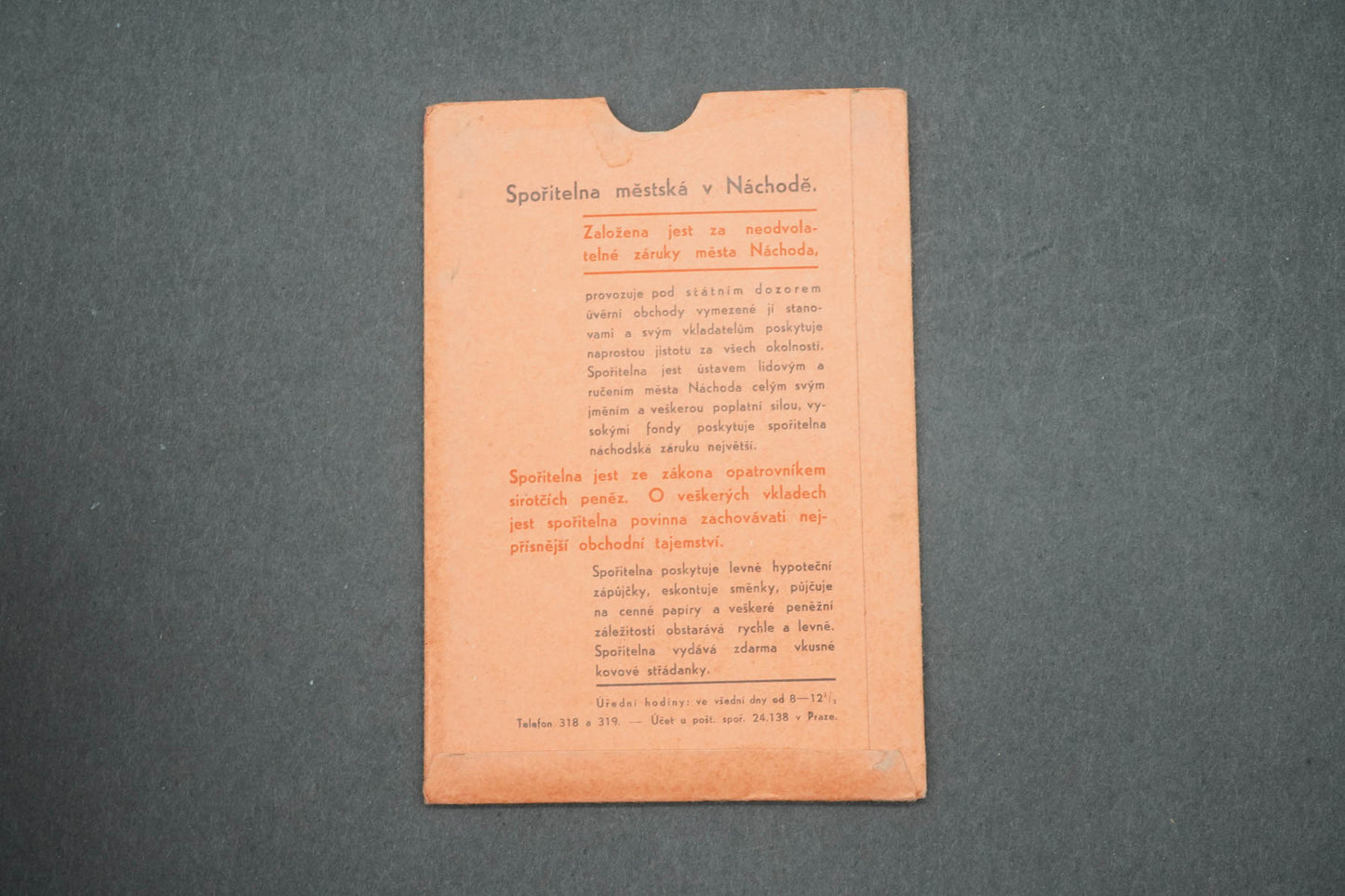 SPOŘITELNÍ KNÍŽKA SPOŘITELNA MĚSTSKÁ V NÁCHODĚ (x15036)
