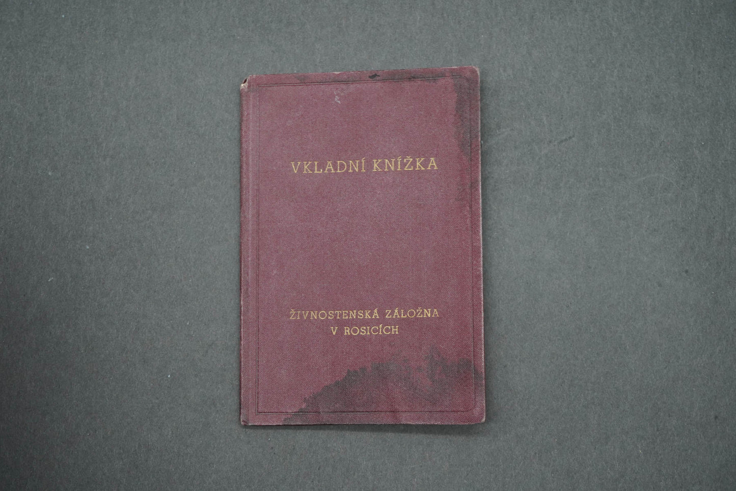 VKLADNÍ KNÍŽKA ŽIVNOSTENSKÁ ZÁLOŽNA V ROSICÍCH (x15037)
