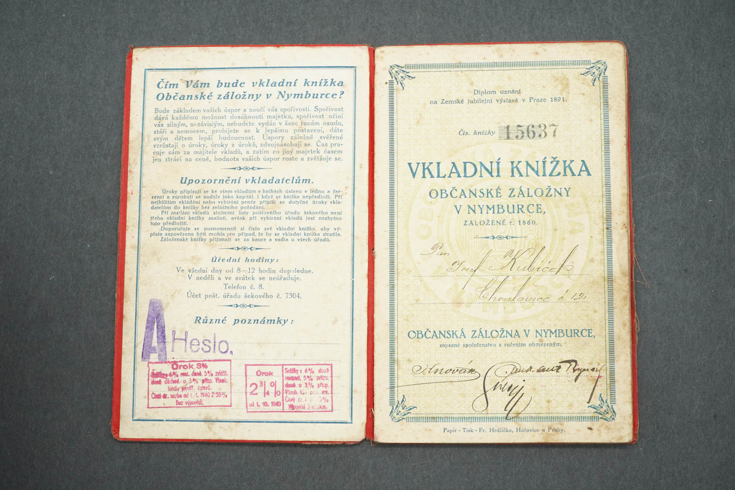 OBČANSKÉ ZÁLOŽNY V NYMBURCE (x15038)