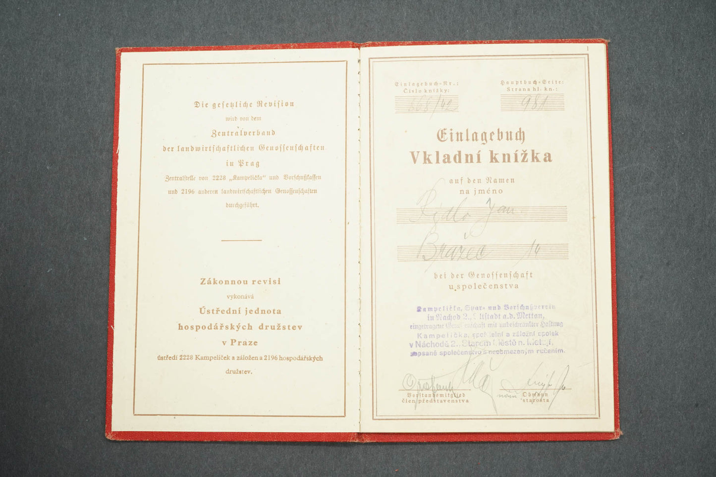 VKLADNÍ KNÍŽKA (x15047)