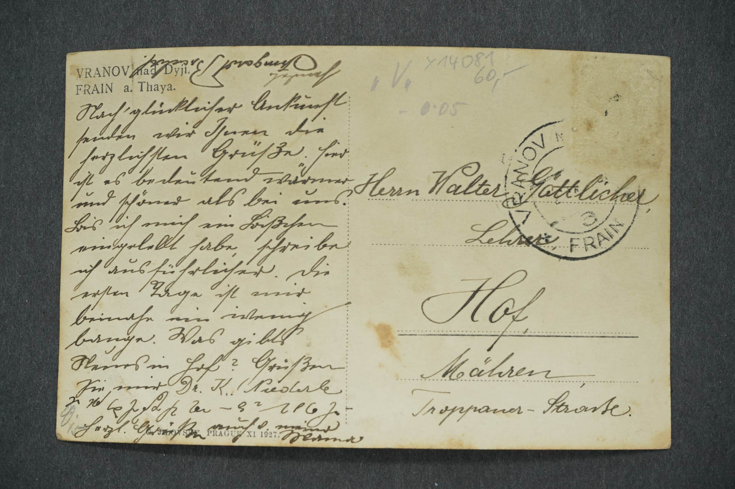 Pohlednice VRANOV NAD DYJÍ (x14081)