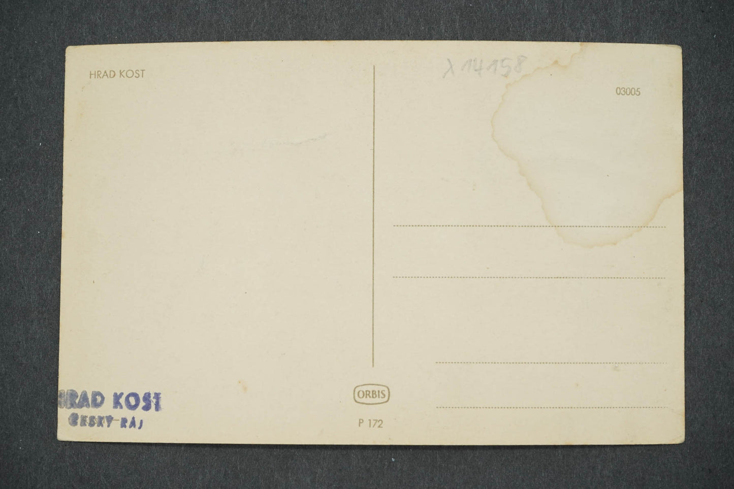 Pohlednice HRAD KOST (x14158)