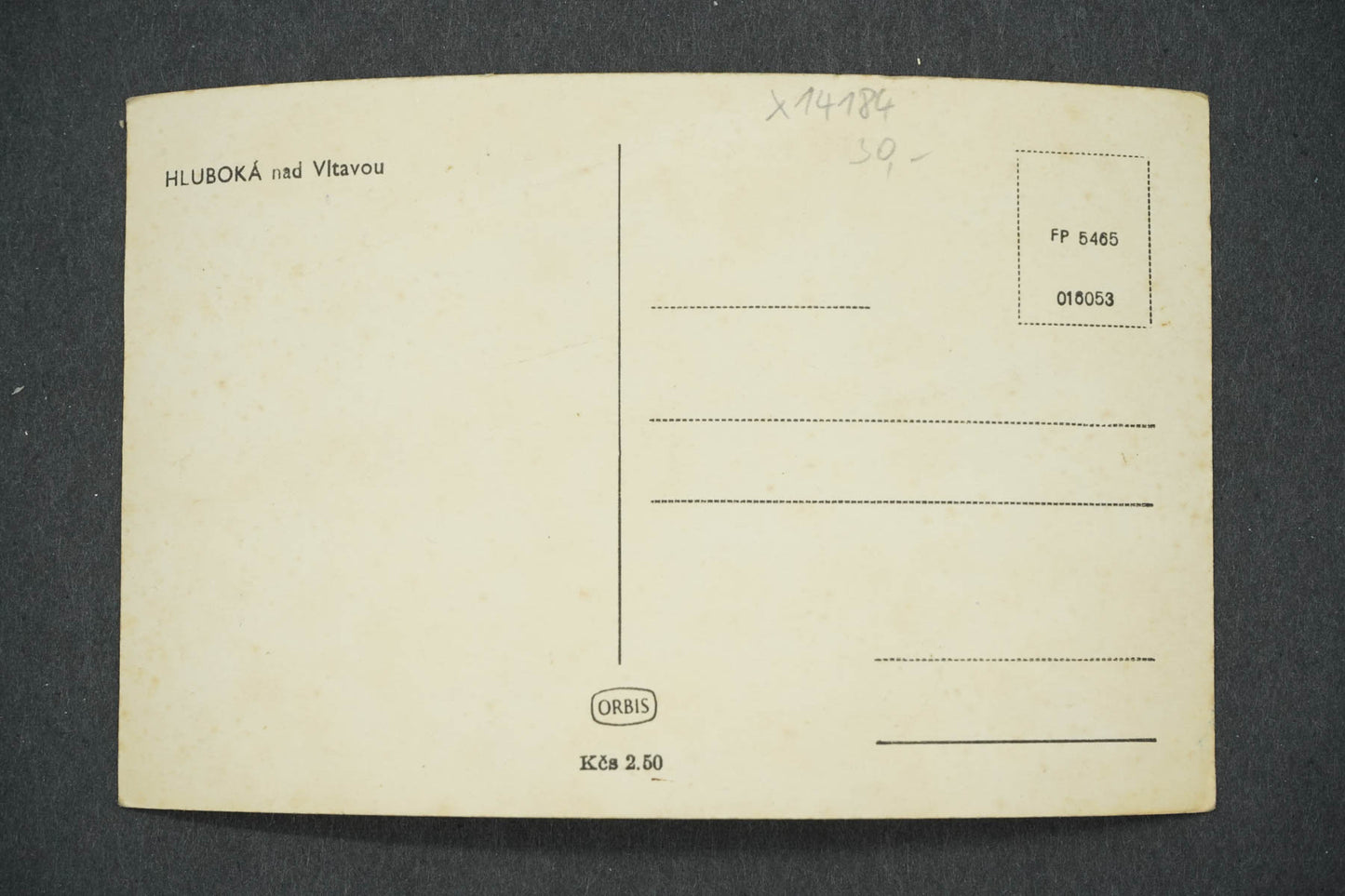 Pohlednice HLUBOKÁ NAD VLTAVOU (x14184)