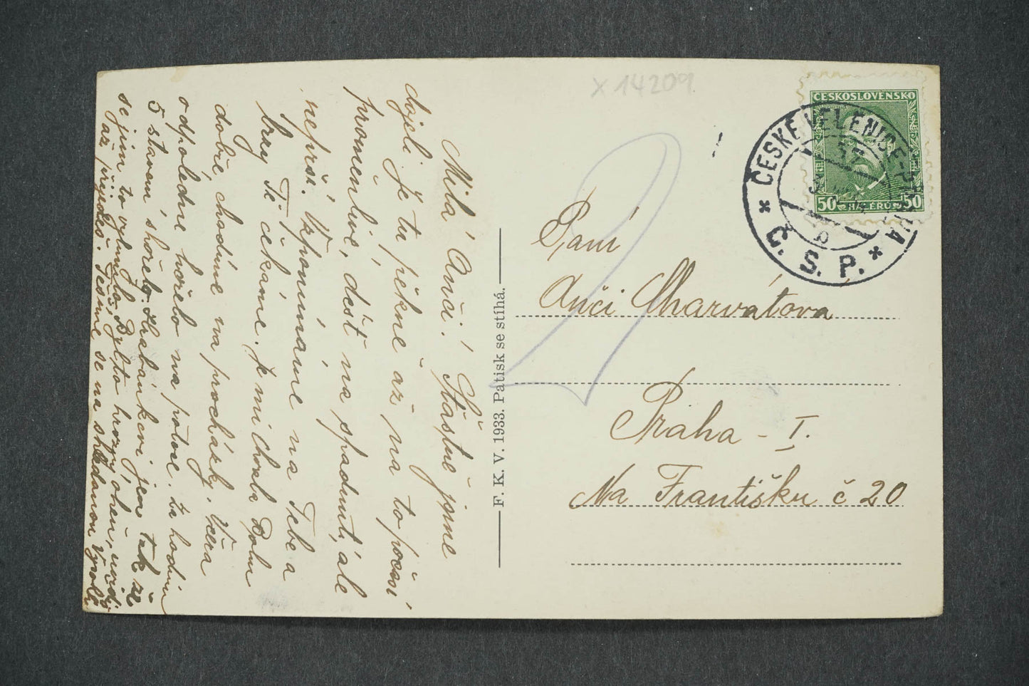 Pohlednice ČES. ŠTENBERK (x14209)