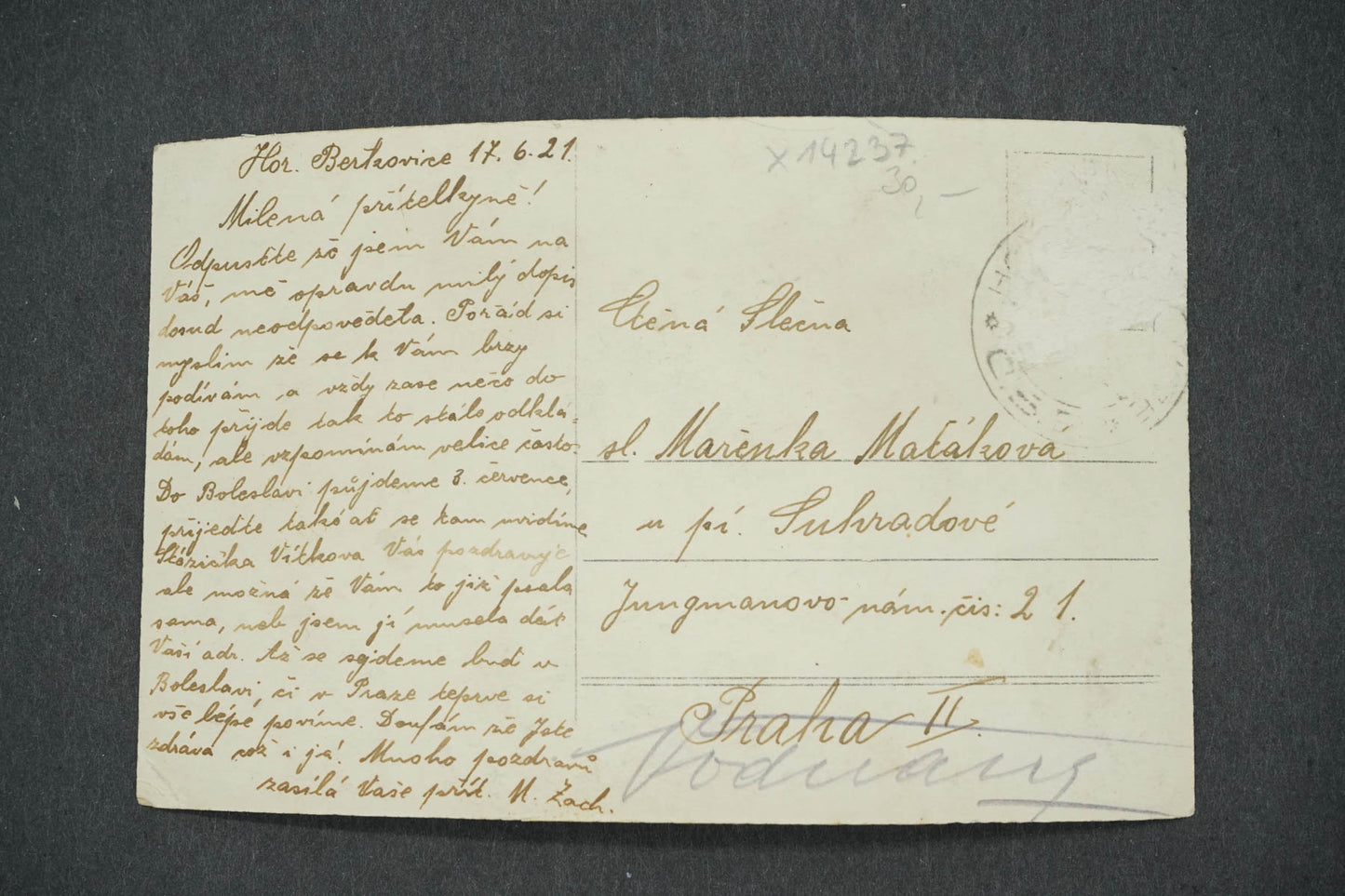 Pohlednice HOR.BERKOVICE (x14237)