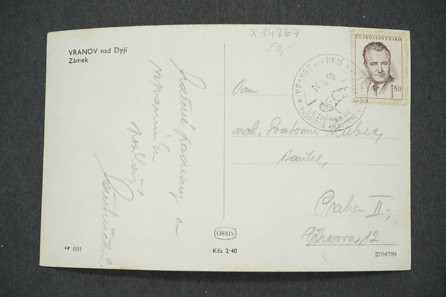 Pohlednice VRANOV NAD DYJÍ (x14267)