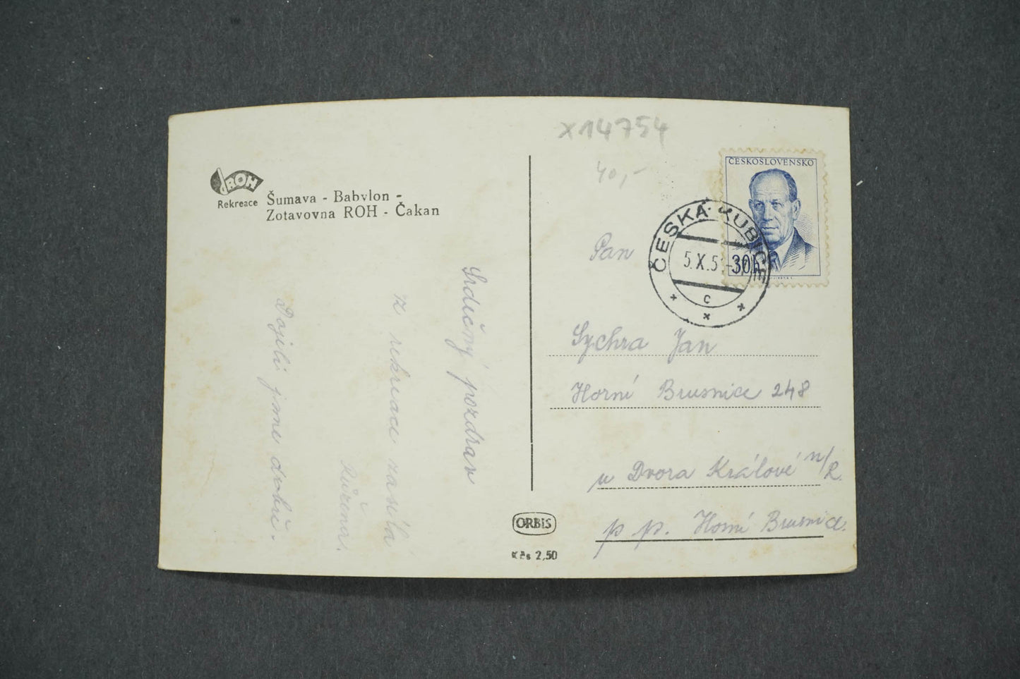 Pohlednice ŠUMAVA - BABYLON ČEKAN (x14754)