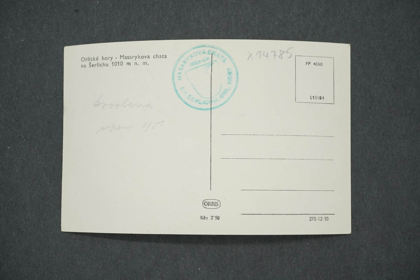 Pohlednice ORLICKÉ HORY - MARARYKOVA CHATA NA ŠERLICHU (x14785)