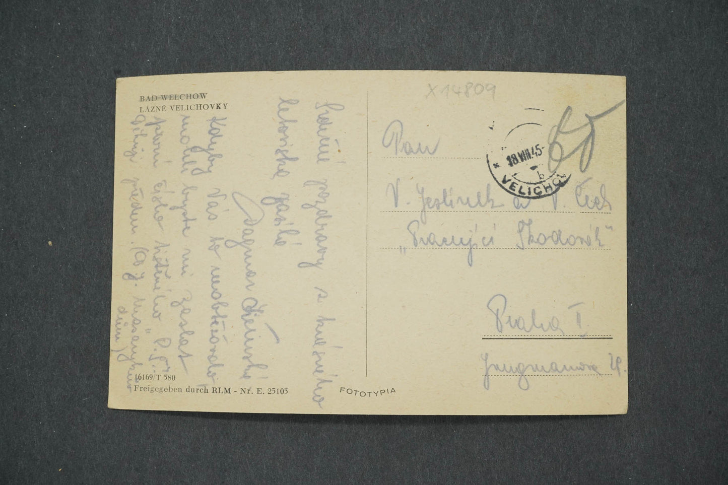 Pohlednice LÁZNĚ VELICHOVKY (x14809)