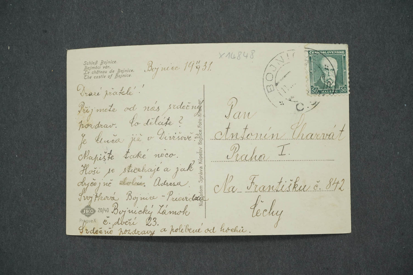 Pohlednice BOJNICKÝ HRAD (x14848)