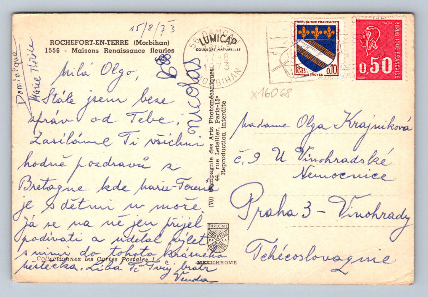 Pohlednice ROCHEFORT-EN-TERRE (MORBIHAN) (x16068)