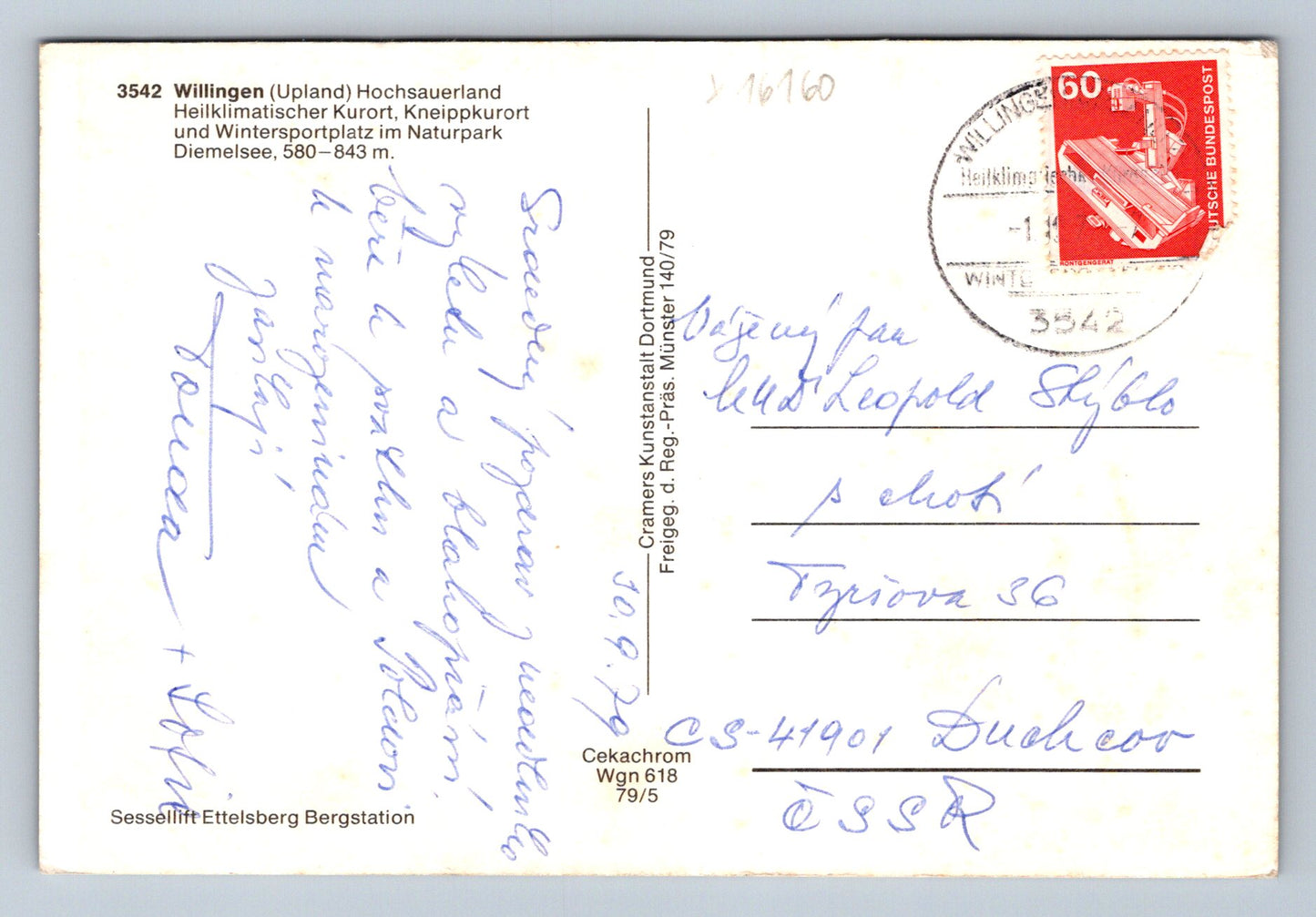 Pohlednice WELLINGEN (x16160)