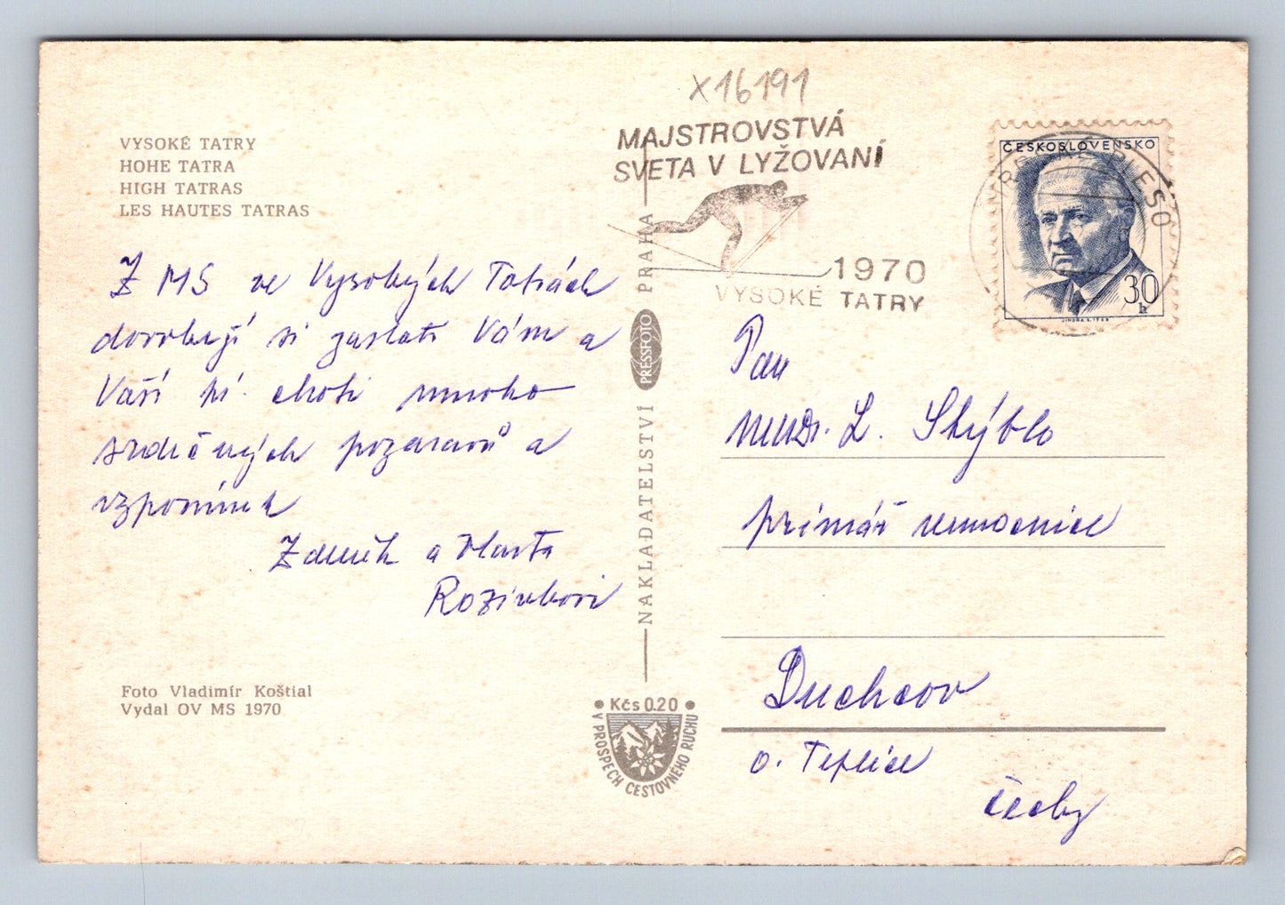 Pohlednice VYSOKÉ TATRY (x16191)