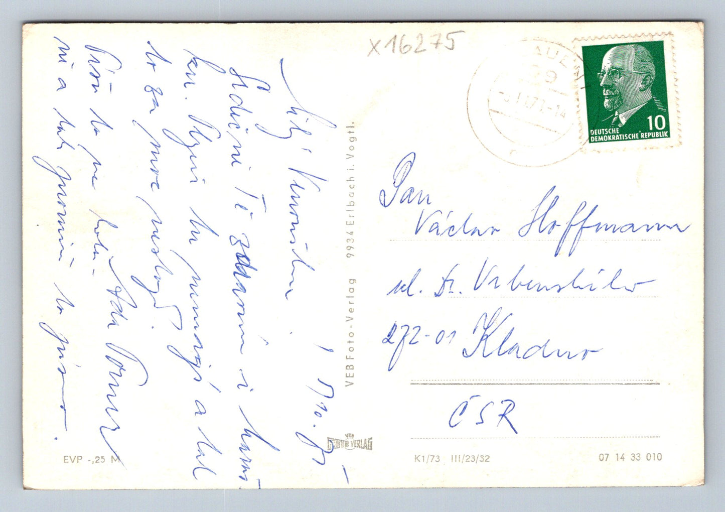 Pohlednice SPITZENSTADT PLAUEN I.V. (x16275)