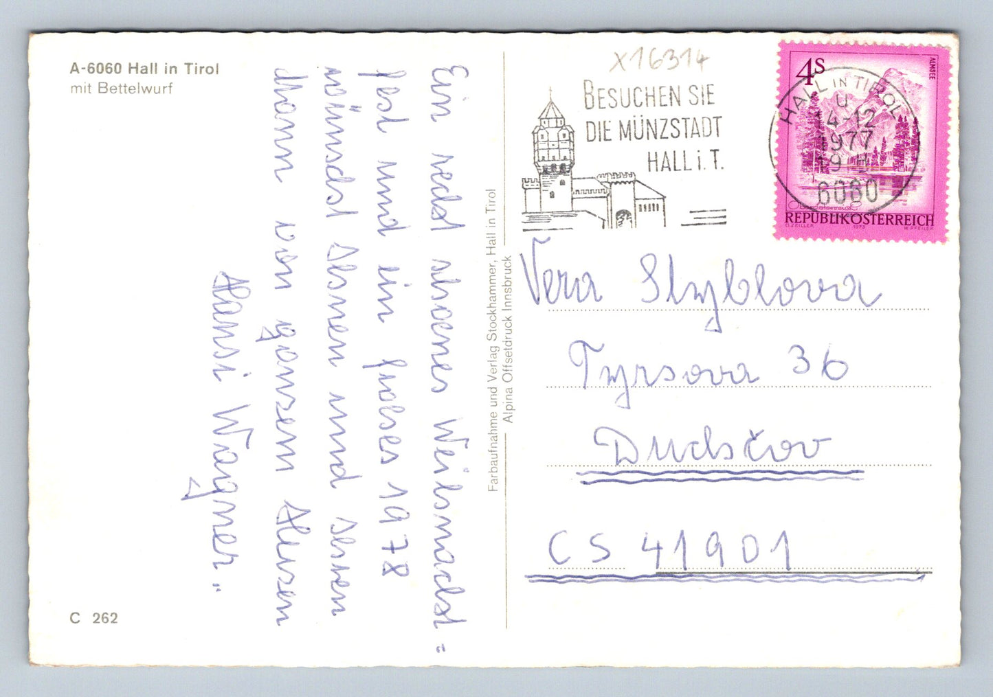 Pohlednice TIROLSKO (x16314)